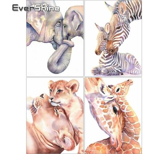 EverShine Diamond Painting Cartoon Lion Rhinestones 5D Diamond Mosaic Animal Cross Stitch Embroidery Full Square Handmade Hobby