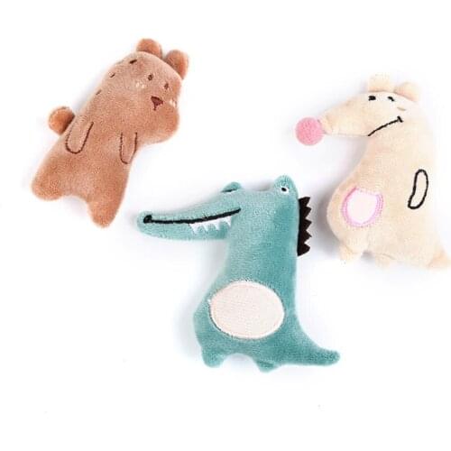 Catnip Toy, Cat Chew Toy Bite Resistant Catnip Toys for Cats, Catnip Filled Cartoon Mice Cat Teething Chew and Grinding Claw Toy