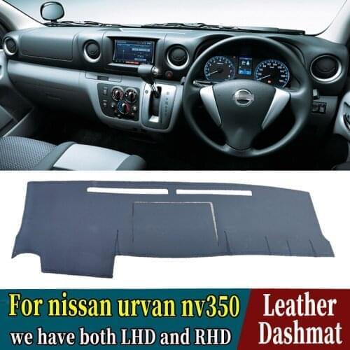 PU Leather Dashmat Dashboard Cover Mat Carpet Car-Styling Accessories for Nissan Urvan Nv350 Caravan E26 2012 2013 2014-2020 RHD
