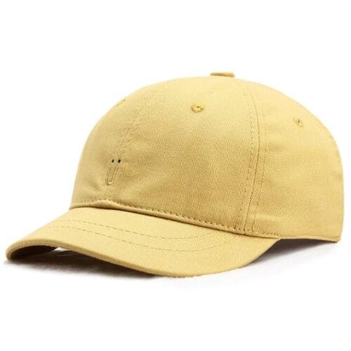 Summer mens and womens letters embroidery short brim hat soft top peaked cotton short brim baseball caps