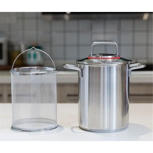 Instant Steam Basket 304 Stainless Steel Steam Pot Rice Cooker Handle Cookware Instant Pot Accessories 16cm cooking pot hot pot