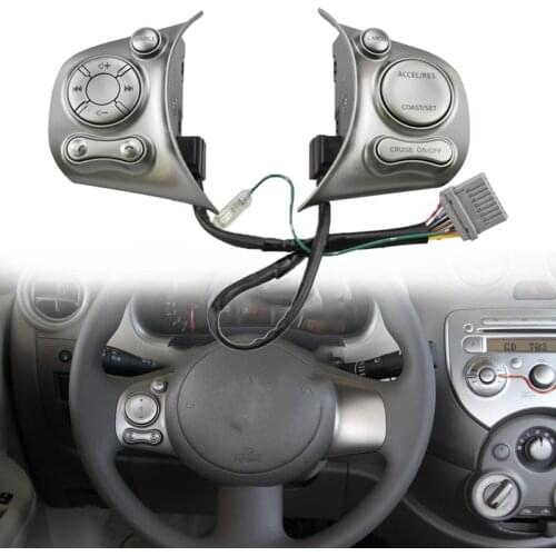 For Nissan March Sunny 2011-2015 Car Multifunction Steering Wheel Audio Button Audio Bluetooth Cruise Control Switch