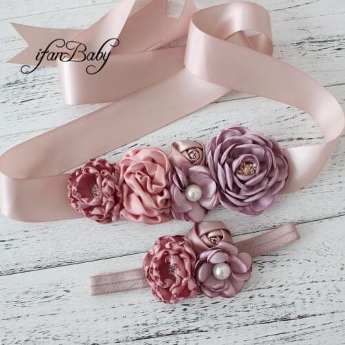 Fashion Women Girl Belt, FLOWER Sash Belt Wedding Sashes belt