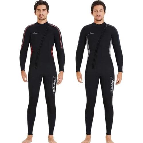 Men 3MM Professional Front Zip Full Body Wetsuit Swim Surfing Snorkeling Jumpsuit For Scuba Neoprene Spearfishing Diving Suits