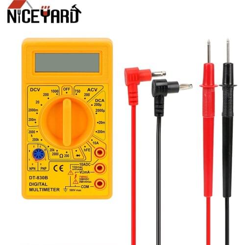 NICEYARD Multimeter Ohmmeter Volt Tester DT-830B LCD Auto Range Digital Voltmeter Analysis Instrument