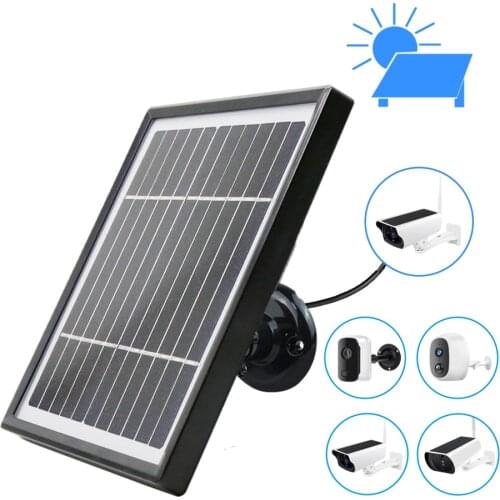 Solar Panel 3.3W 3 Meter Cable For Outdoor Security Rechargeable Battery Powered WiFi Solar IP Camera