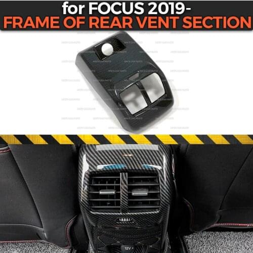Frame of rear vent section case for Ford Focus 2019- ABS plastic 1 set / 1 pcs molding decoration car styling
