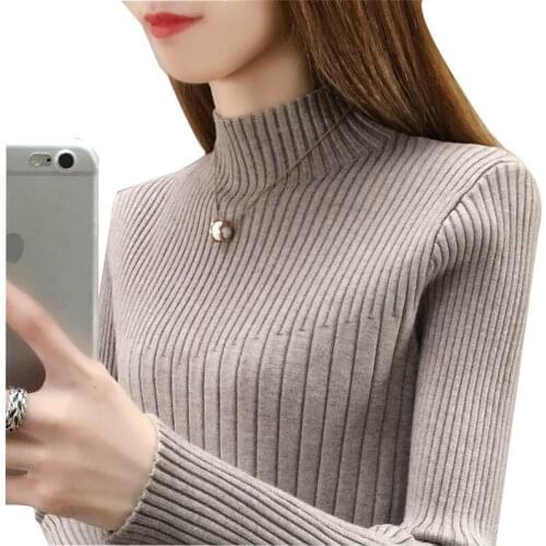 Loose Turtleneck Sweater 2020 Winter Soft Female Jumper Sweater Women Clothes Casual Elastic Ladies Sweaters Tops Ropa Femenina
