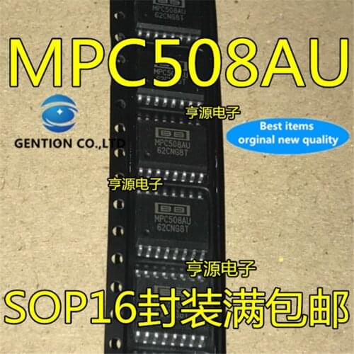 10Pcs MPC508 MPC508AU SOP16 8-channel single ended input analog multiplexer in stock 100% new and original