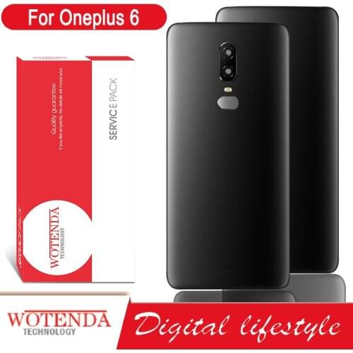 100% Original Back Housing for Oneplus 6 Back Cover Battery Glass for One Plus 6 Door Rear Case with Logo