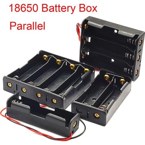18650 Power Bank Cases 1/2/3/4 18650 Battery Holder Storage Box Case 18650 Parallel Battery Box