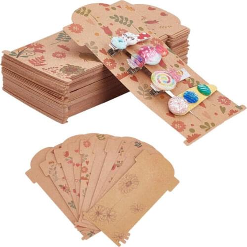 20pcs 16x8cm Hair Bow Packaging Cards Hair Clip Display Cards for Hair Barrettes Accessories Display and Organizing