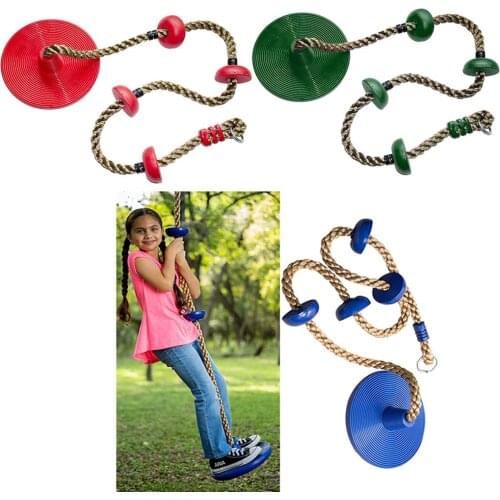 200kg Adults Children Swing Disc Seat Garden Park Activity Toy Outdoor Climbing Rope Playground Gym Toy