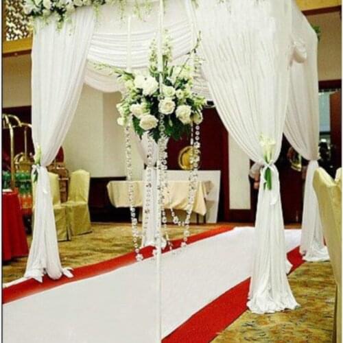 3*3*3M Wedding Decoration Reception Hall With Matched Stainless Steel Stand Banquet Favors Canopy Drapes(include stand&curtain)