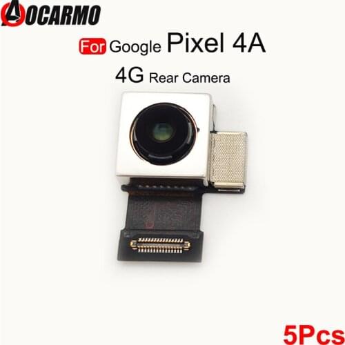 5Pcs/Lot Rear Camera For Google Pixel 4A 4G 5G Big Back Camera Flex Cable Replacement Parts
