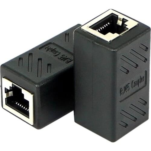 5pcs Female to Female Network LAN Connector Adapter Coupler Extender RJ45 Ethernet Cable Extension Converter
