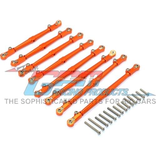 GPM ALUMINIUM FRONT+REAR LINK PARTS For AXIAL SCX10 II 90047 RC Upgrade