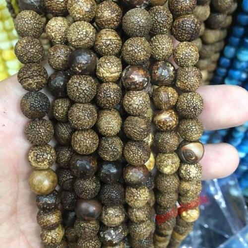 Free Shipping Mysterious Nature Stone Frost Cracked Dream Fire Dragon Veins Agat Beads 6 8 10mm fashion jewelry beads JD532