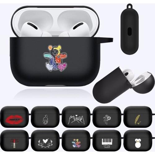 AirPods Cases for Apple AirPods Pro A2084 A2083 Soft Silicone Bluetooth Wireless Earphone Cover Simple and cute Pattern