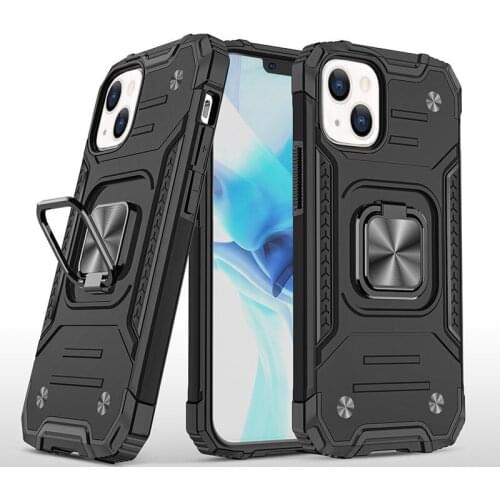 Magnetic Ring Holder Phone Case For iPhone 12 11 13 Pro Max XS Max XR X 7 8 Plus 13 12 Pro Shockproof Armor Kickstand Back Cover