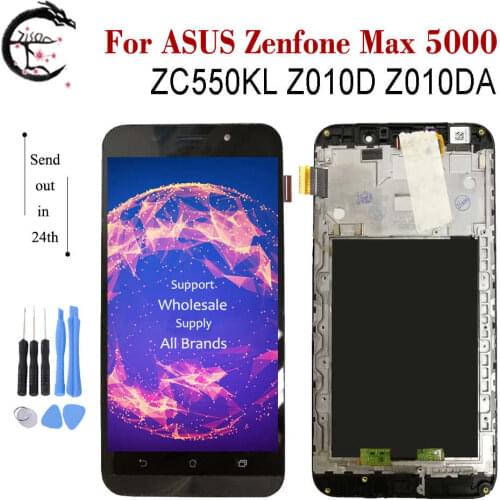 LCD With Frame For ASUS Zenfone Max 5000 ZC550KL Z010D Z010DA LCD Display Screen Touch Sensor Digitizer Assembly ZC550KL Display