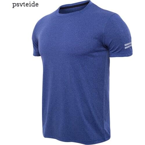 Running T-shirt Mens Sport Shirts Fitness tshirt Bodybuilding Tops Crossfit T Shirt Camiseta Sweatshirt Sporty Jersey For Mans