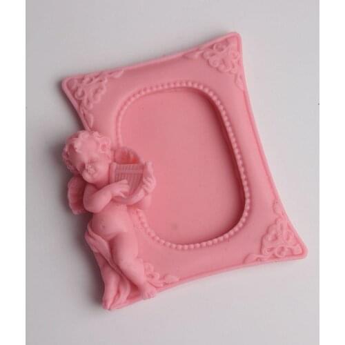 Angel frame shape silicone mould fondant cake chocolate decoration mold sugar polymer clay resin handmade craft tool