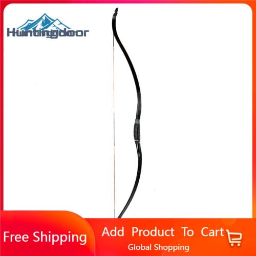 Huntingdoor 25-45lbs Traditional Bow Hunting Recurve Bow & Arrows High Quality Black for Outdoor Shoot Archery Sport