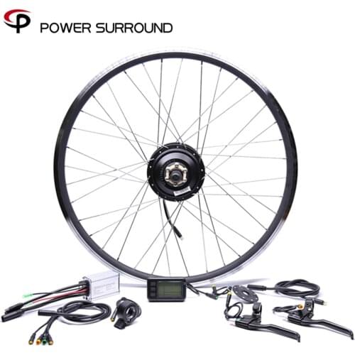 Waterproof 36v350w Front/rear Bike Conversion Kit Brushless Hub Motors 20'' 26'' 28'' wheel motor kit