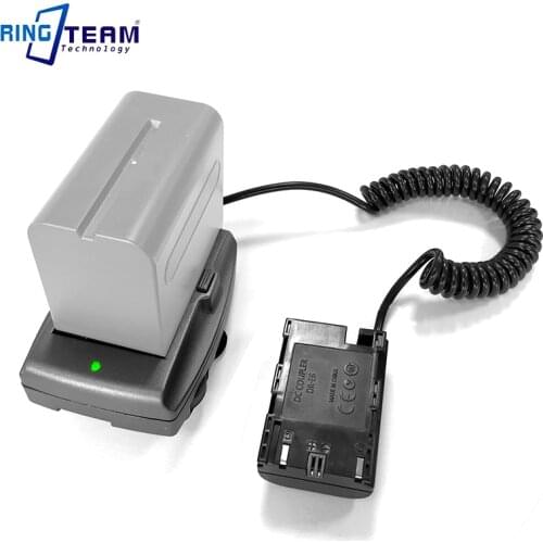 LP-E6 Battery Coupler DR-E6 + NP-F970 F750 F550 Mount Plate Adapter for BMPCC 4K BMPCC4K Blackmagic Pocket Cinema Camera 4K