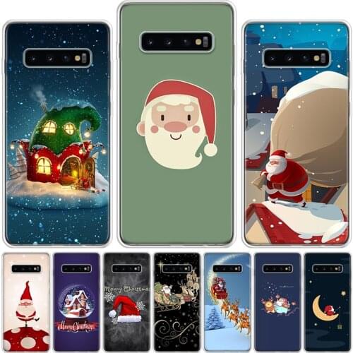 Lovely Santa Claus Phone Case For Samsung Galaxy A51 A71 A50 A70 A80 A90 A01 A6 A7 A8 A10 A10S A20S A20E A30 A40 Plus Cover