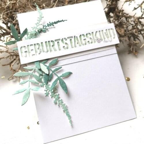 Mmao Crafts Metal Steel Cutting Dies New Birthday boy letter edge Stencil For DIY Scrapbooking Paper/photo Cards Embossing Dies