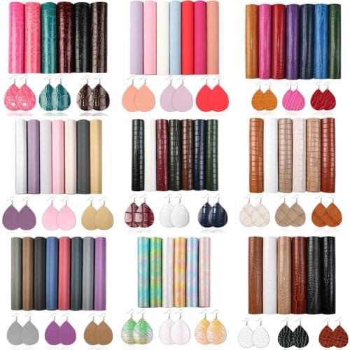 15*21cm A5 Crack Faux Leather Set Fabric For Sewing Synthetic DIY Earrings Bag Material Fabric Shoes,1Yc20463