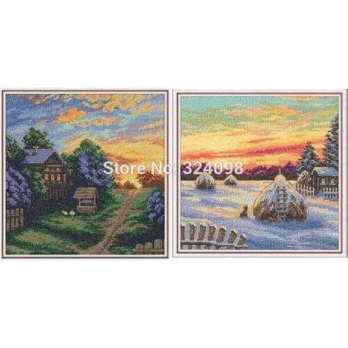 Dusk patterns Counted Cross Stitch 11CT 14CT 18CT DIY Chinese Cross Stitch Kit Embroidery Needlework Sets