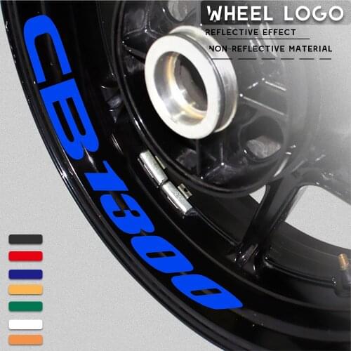 Motorcycle Wheel Sticker Reflective Moto waterproof rim decal Rim Tape suitable for HONDA CB1300 cb 1300 sign logo