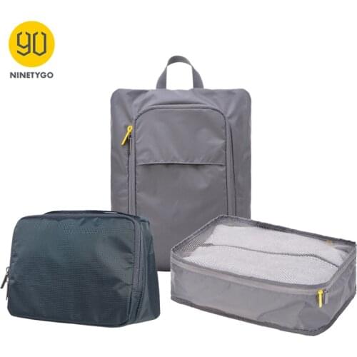 NINETYGO 90FUN Portable Luggage Storage Set Waterproof Storage Bag Wash Bag Shoe Bag Business Trip Travel Organize Bags