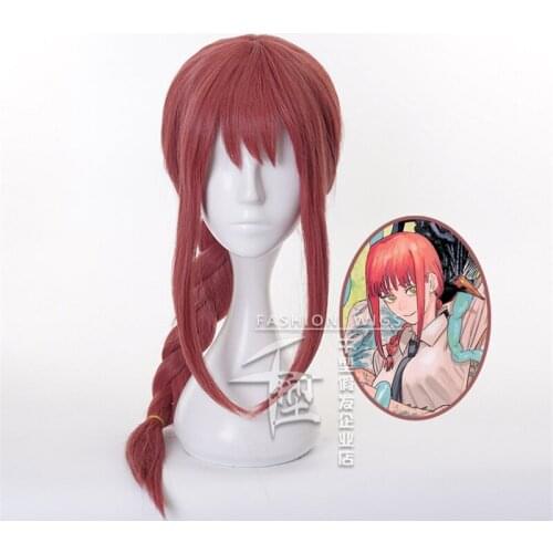 New Makima Wig Cosplay Set Anime Chainsaw Man Character Costume Prop Uniform