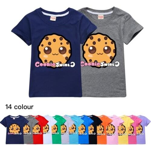 Girl Clothes COOKIE SWIRL C Fashion Kids Wear Cotton Summer Casual Tops Boys Short-sleeved T-shirts Toddler Shirts Baby Boy Tops