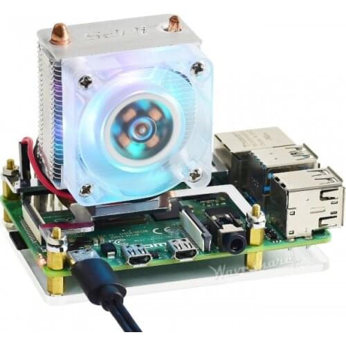 ICE Tower CPU Cooling Fan For Raspberry Pi, Super Heat Dissipation, Supports Both Raspberry Pi 4 & 3