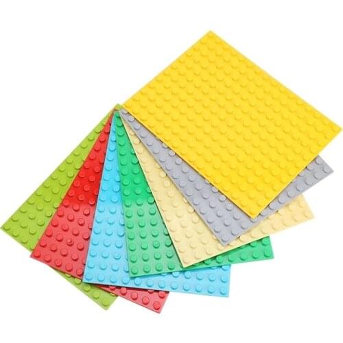 12*16 Dots Big Size Blocks Base Plates Compatible with Big Size Bricks Baseplate DIY Building Blocks Toys For Children Gift