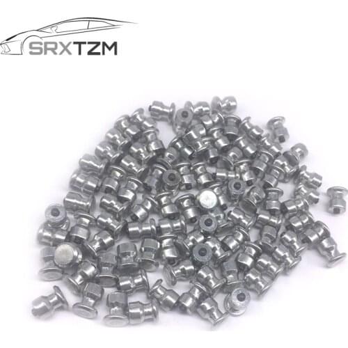 SRXTZM 100pcs Spikes For Tires Universal Car Wheel Tyre Snow Spikes Studs Tires Anti-Slip Screw Stud Trim for Auto Car Truck