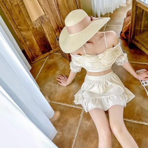 One Piece Swimsuit 2021 Women Beachwear Summer Clothes New Sexy Split Skirt Print Polyester Sierra Surfer Plus Size Swimwear