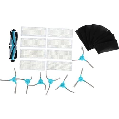 Replacement Main Brush,Side Brush, Hepa Filters for 1390 1290 Robot Vacuum Cleaner