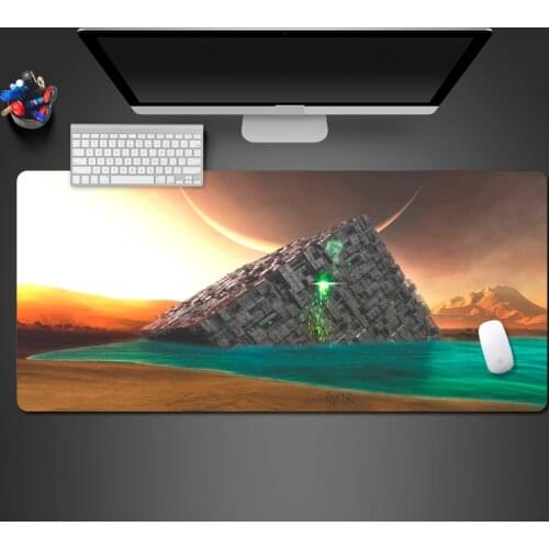 Creative Unique Modern Architecture Mouse Pad High Quality Rubber Washable Competition Game Non-Slip Pad Large Office Mats
