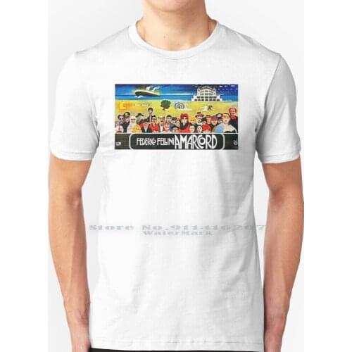 Amarcord T Shirt 100% Pure Cotton Amarcord Fellini Federico Fellini Vintage Vintage Movie Movie Italian Movie
