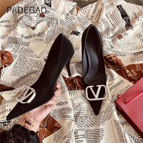 Women Shoes Crystal Party Elegant High Heels 2021 Sexy Fashion Heels Women