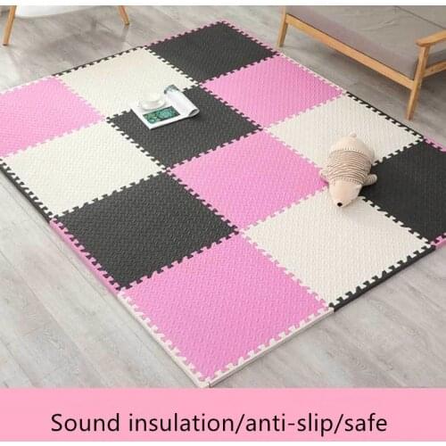 1.2/2.5CM Thickness PE Foam Play Puzzle Mat for kids Interlocking Exercise Tiles Floor Carpet Rug 30X30cm Playmat 6PCS/set