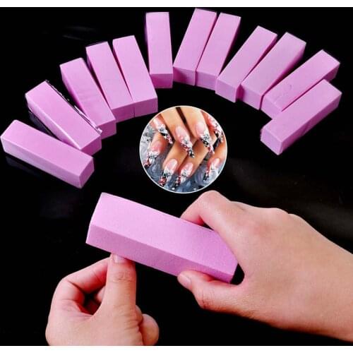 1pc Lot Double Work Sides Nail File Blocks Colorful Nail File Buffer Block Sanding Buffer Strips Polishing Beauty Manicure Tools