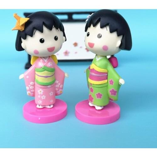 1pc Cute Japan Kimono Girl Doll Model Figurine Miniature Fairy Garden Ornament Glass Decoration Home Decor Craft DIY Accessories
