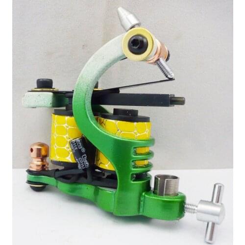 10Pcs/lot Pro Casting Iron Tattoo Machine 10 Wraps coil stainless steel Tattoos Body Art Gun Coil Machine LPC-ITM-7036-6F